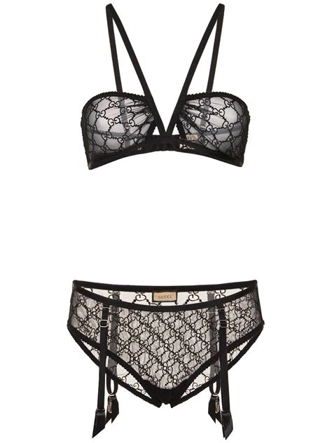 black gucci lingerie